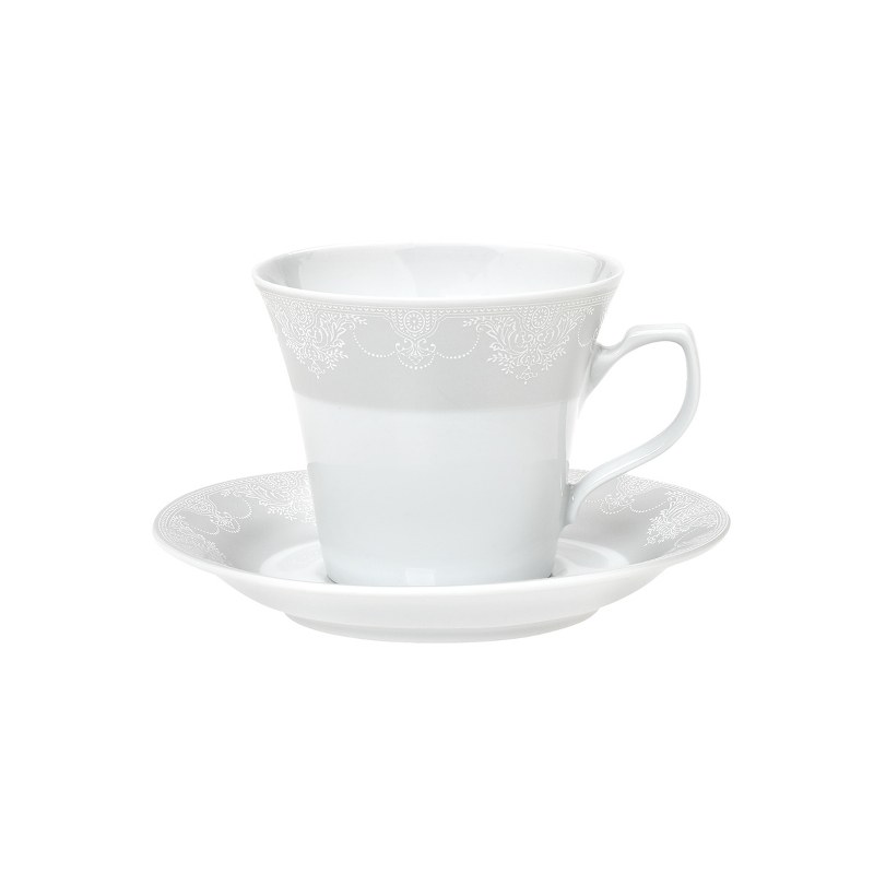 Υαλικά 24home - ΣΗΜΑΝΤΙΚΟ: Σε περίπτωση διαφοράς τιμής από το κατάστημα ισχύει παντα και μόνο η τιμή του καταστήματος Φλυτζάνι Τσαγιού Πορσελάνης 220ml Deco Classico CRYSPO